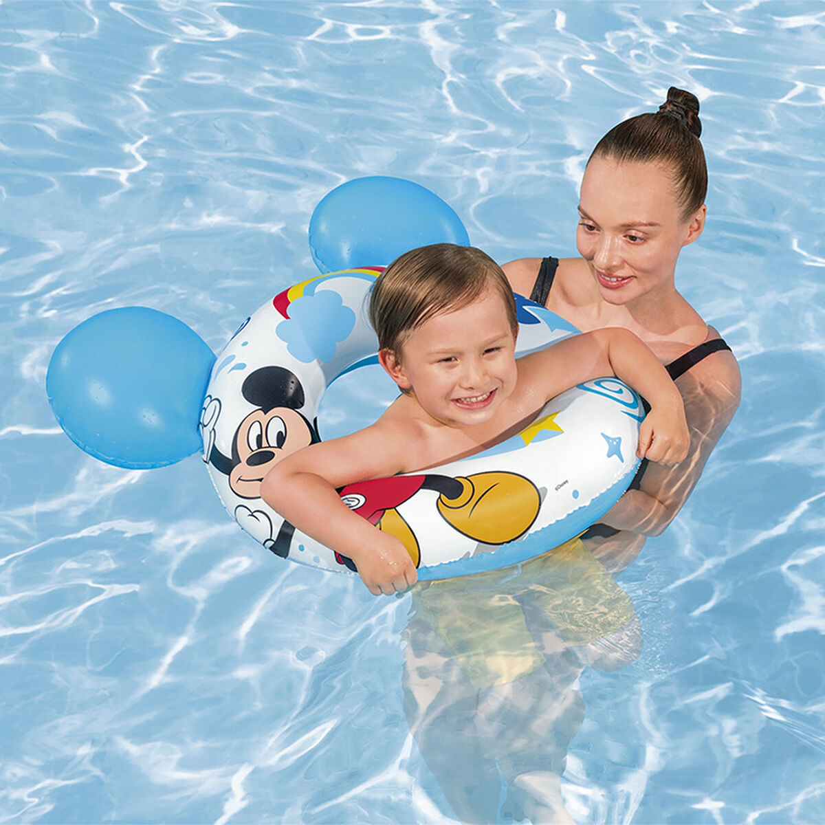 Bestway Disney Mickey Mouse öronflottör 74x76 cm +3 till 6 år Pool och Strand 09109 - 3