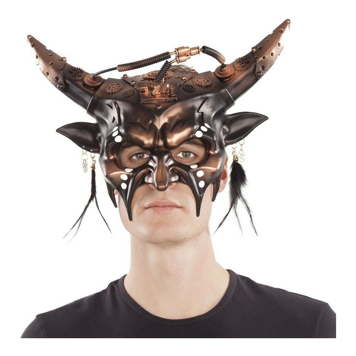 Mask My Other Me Steampunk Horn