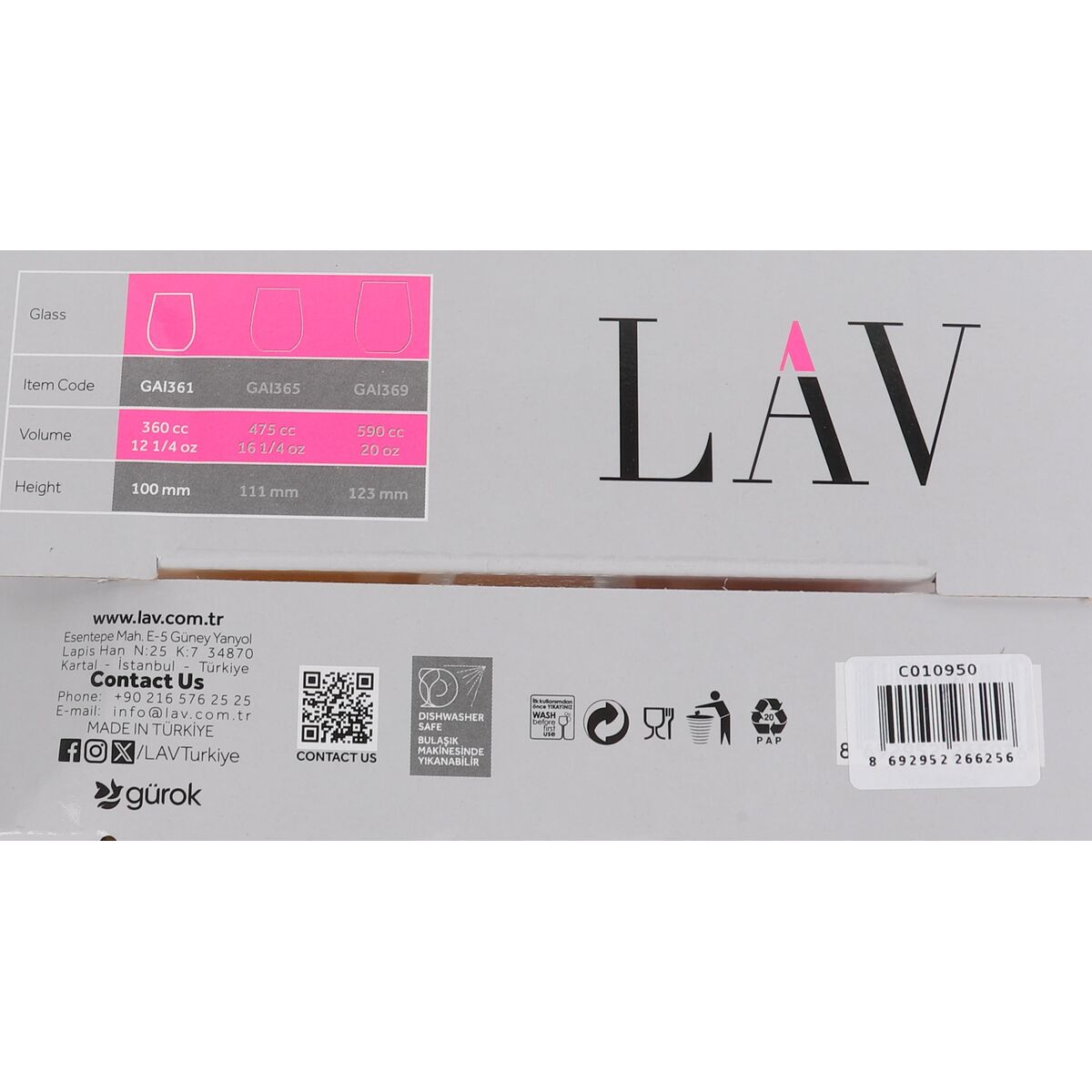 Glasset LAV GAIA 4 Delar (6 antal) - 2