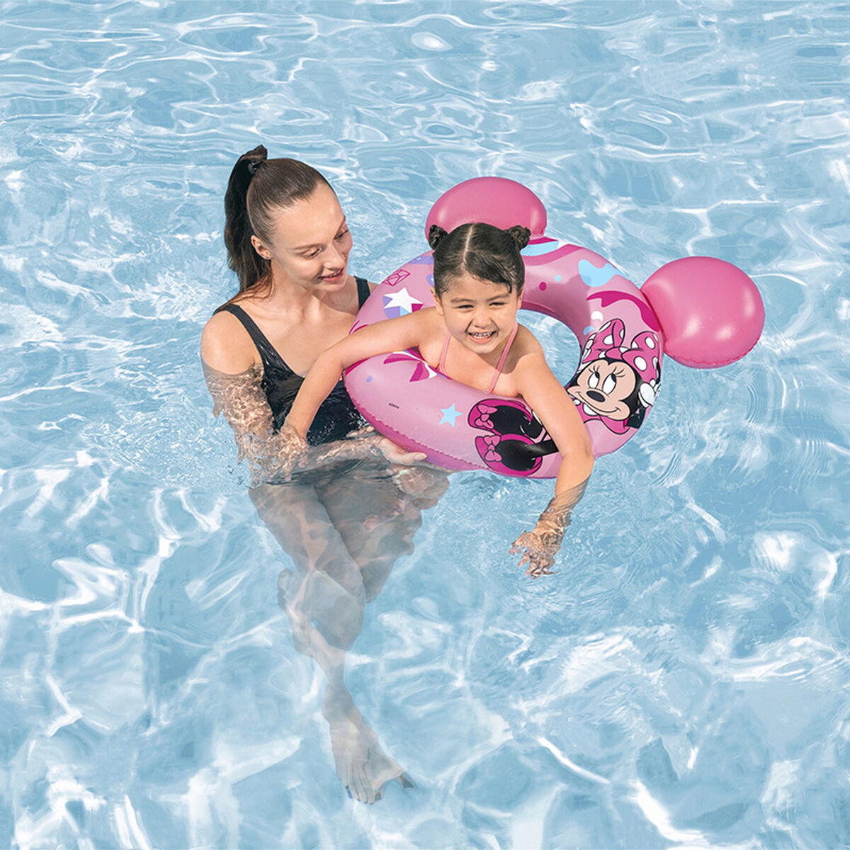 Bestway Flottör Disney Minnie Mouse Med Öron 74x76 cm +3 till 6 År Pool och Strand 09111 - 3