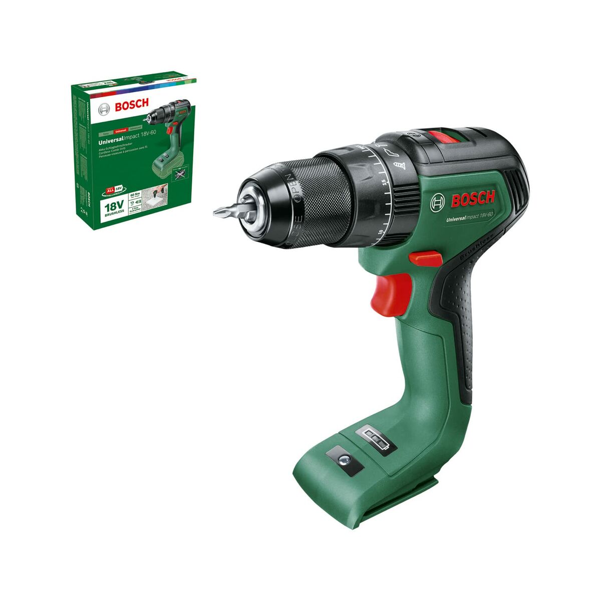 Förare borr BOSCH Universal Impact 18V-60 18 V 60 Nm - 7
