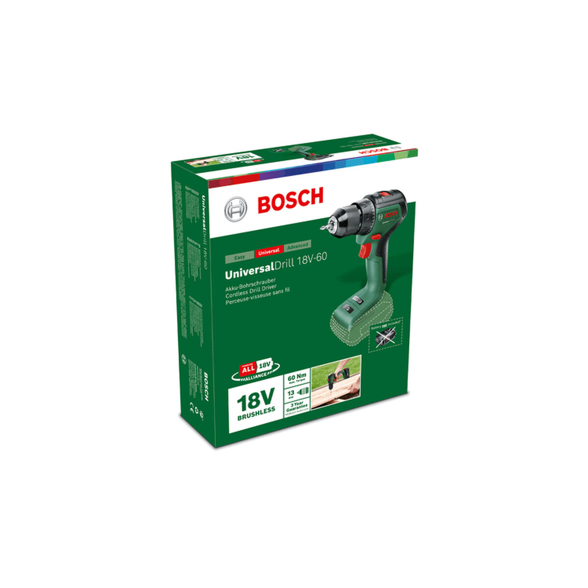 Förare borr BOSCH Universal Impact 18V-60 18 V 60 Nm - 6