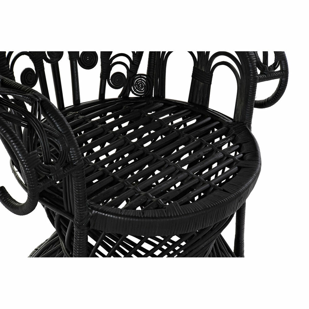 Trädgårdssoffa DKD Home Decor Vit Svart 96 x 66 x 145 cm 96 x 66 x 140 cm - 2