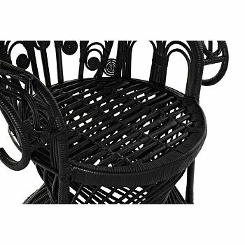 Trädgårdssoffa DKD Home Decor Vit Svart 96 x 66 x 145 cm 96 x 66 x 140 cm