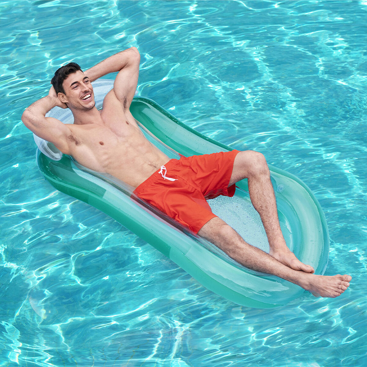 Bestway Uppblåsbar Stol Aqua Färg Blandad 160x84 cm Strand och Pool 43103 - 4
