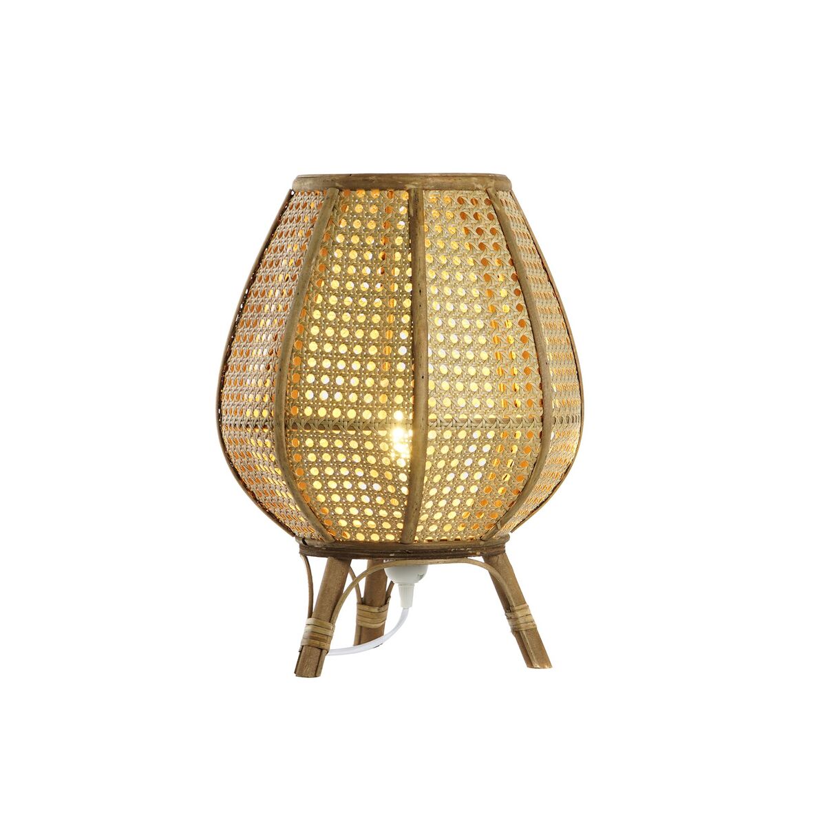 Bordslampa DKD Home Decor Brun Rattan 50 W (29 x 29 x 40 cm) - 11