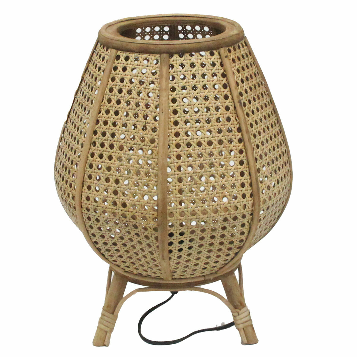 Bordslampa DKD Home Decor Brun Rattan 50 W (29 x 29 x 40 cm) - 4