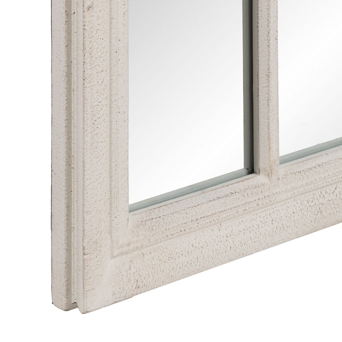 Väggspegel Vit Glas Paulowniaträ Vertikalt Fönster 80 x 3,5 x 120 cm - 4