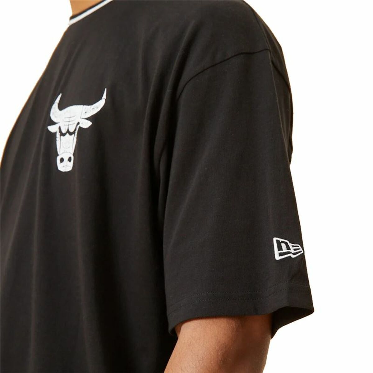 T-shirt med kortärm Herr New Era Chicago Bulls Svart - 3