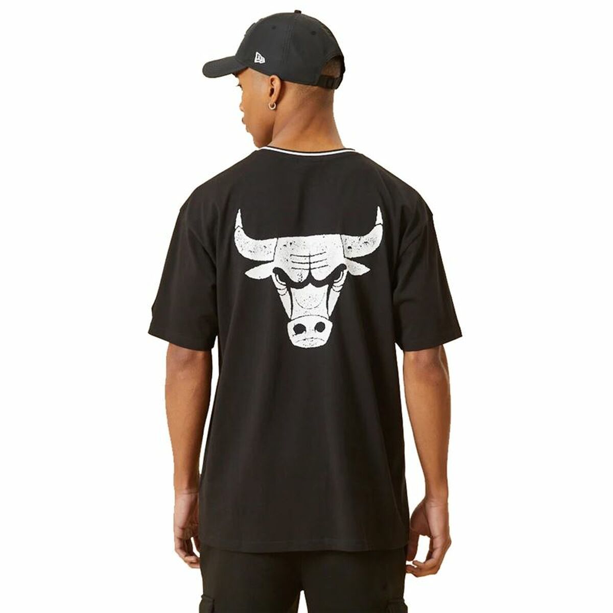 T-shirt med kortärm Herr New Era Chicago Bulls Svart - 2
