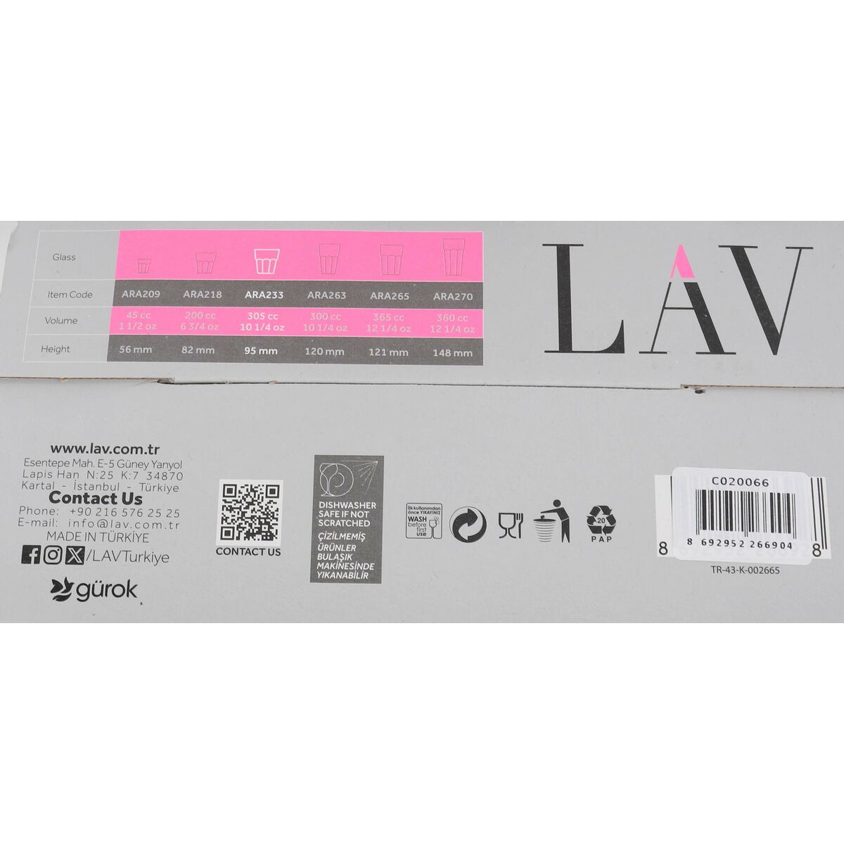 Glasset LAV ARA 4 Delar (6 antal) - 2