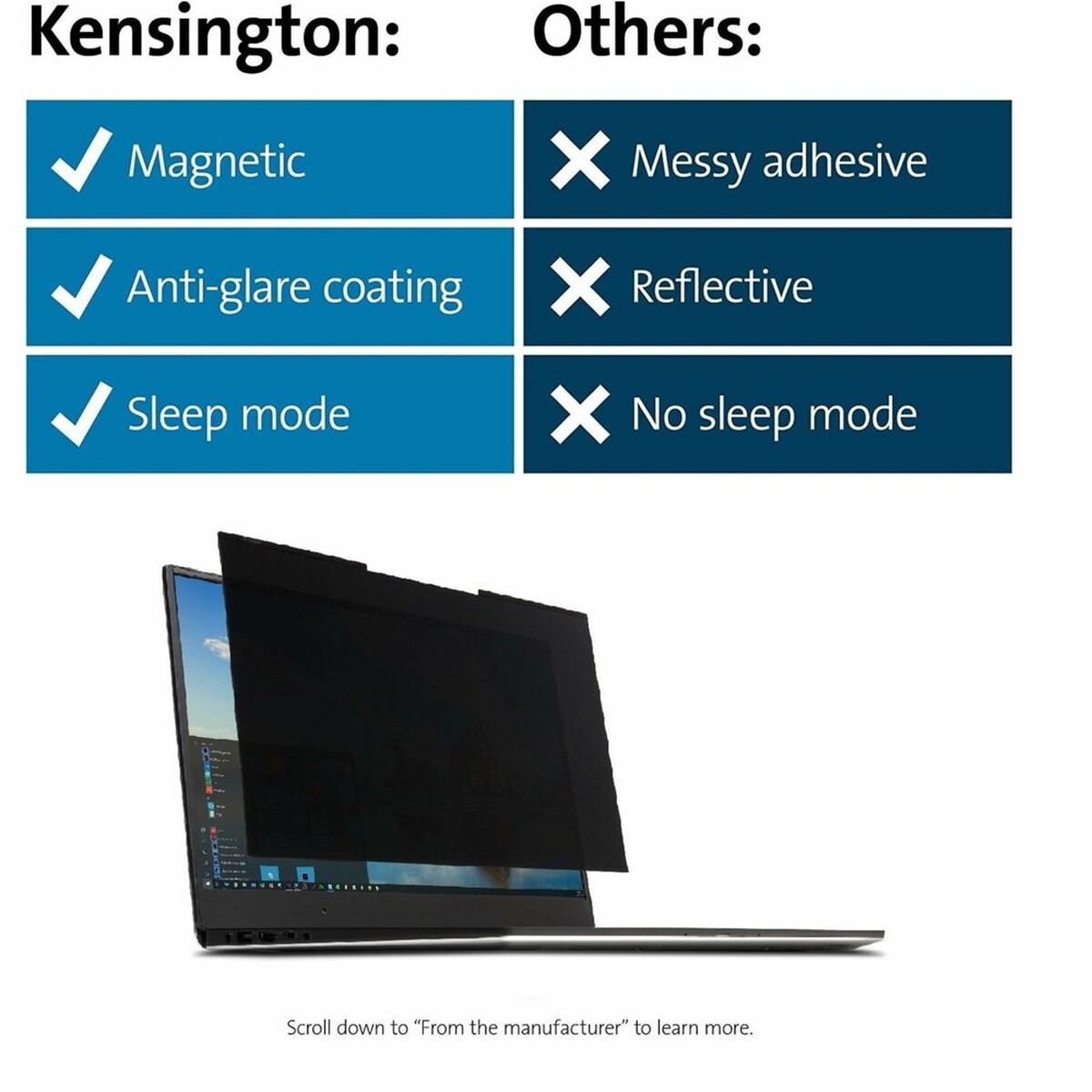 Sekretessfilter för datorskärm Kensington K58352WW - 2