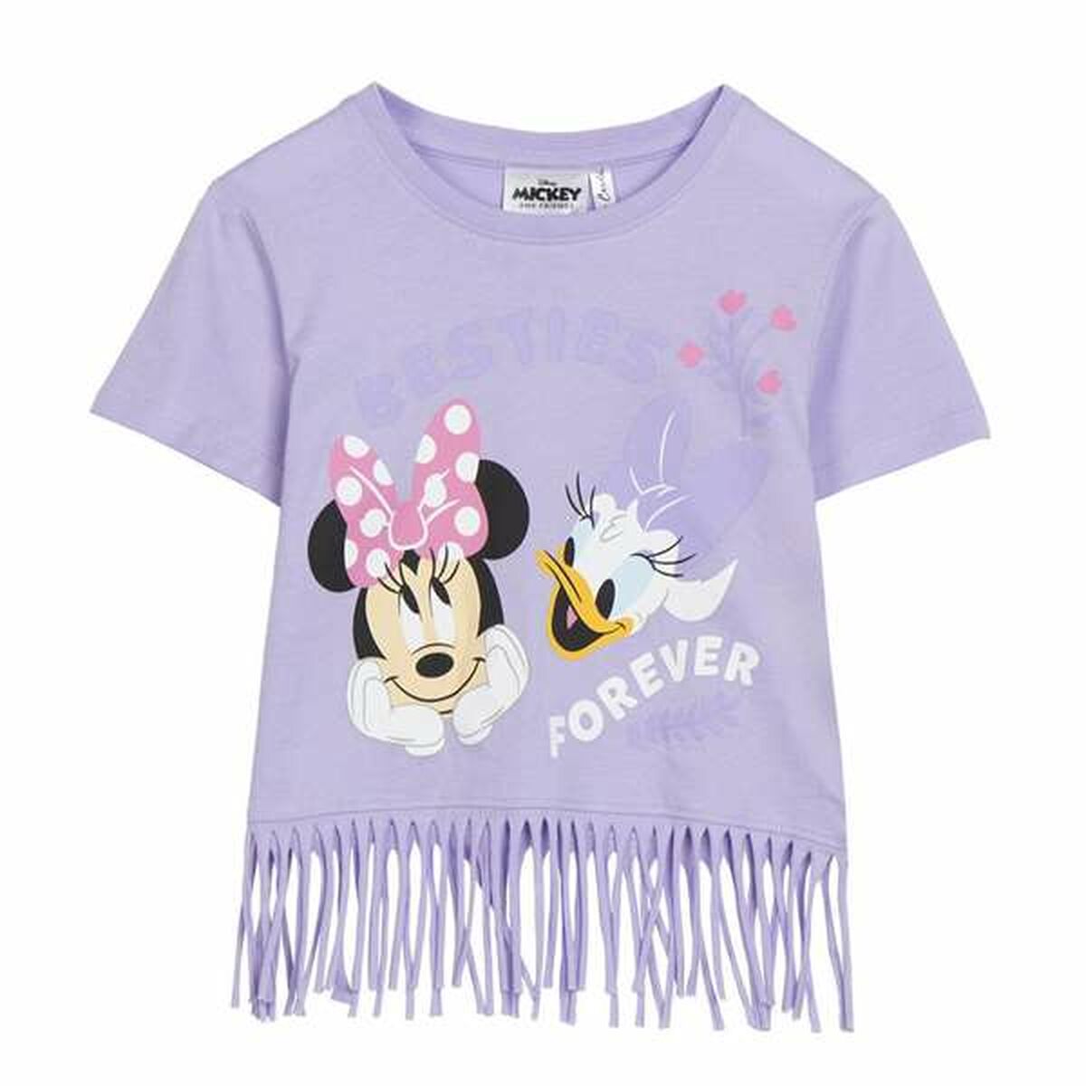 Barn T-shirt med kortärm Minnie Mouse Purpur