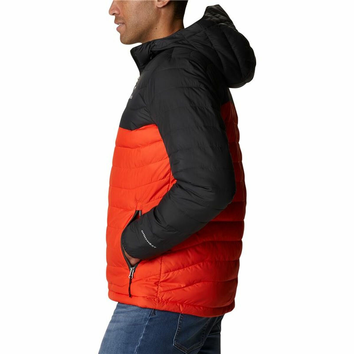 Träningsjacka Herr Columbia  Powder Lite™ Svart Orange - 4