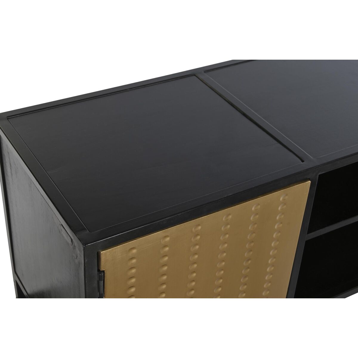 TV-möbler DKD Home Decor Svart Metall Trä (120 x 37 x 50 cm) - 2