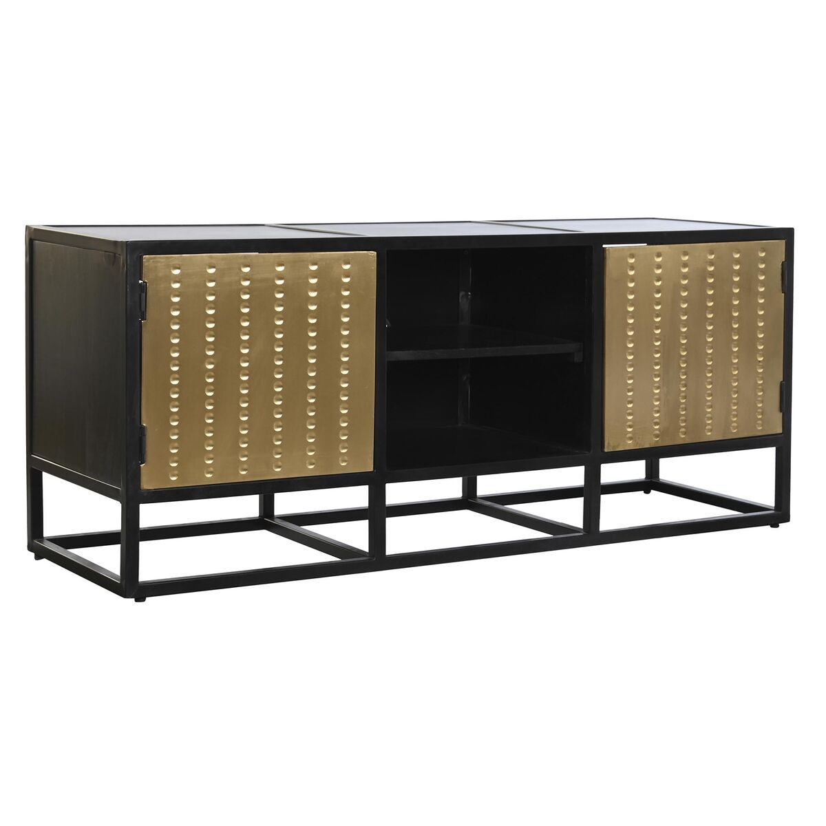 TV-möbler DKD Home Decor Svart Metall Trä (120 x 37 x 50 cm) - 8