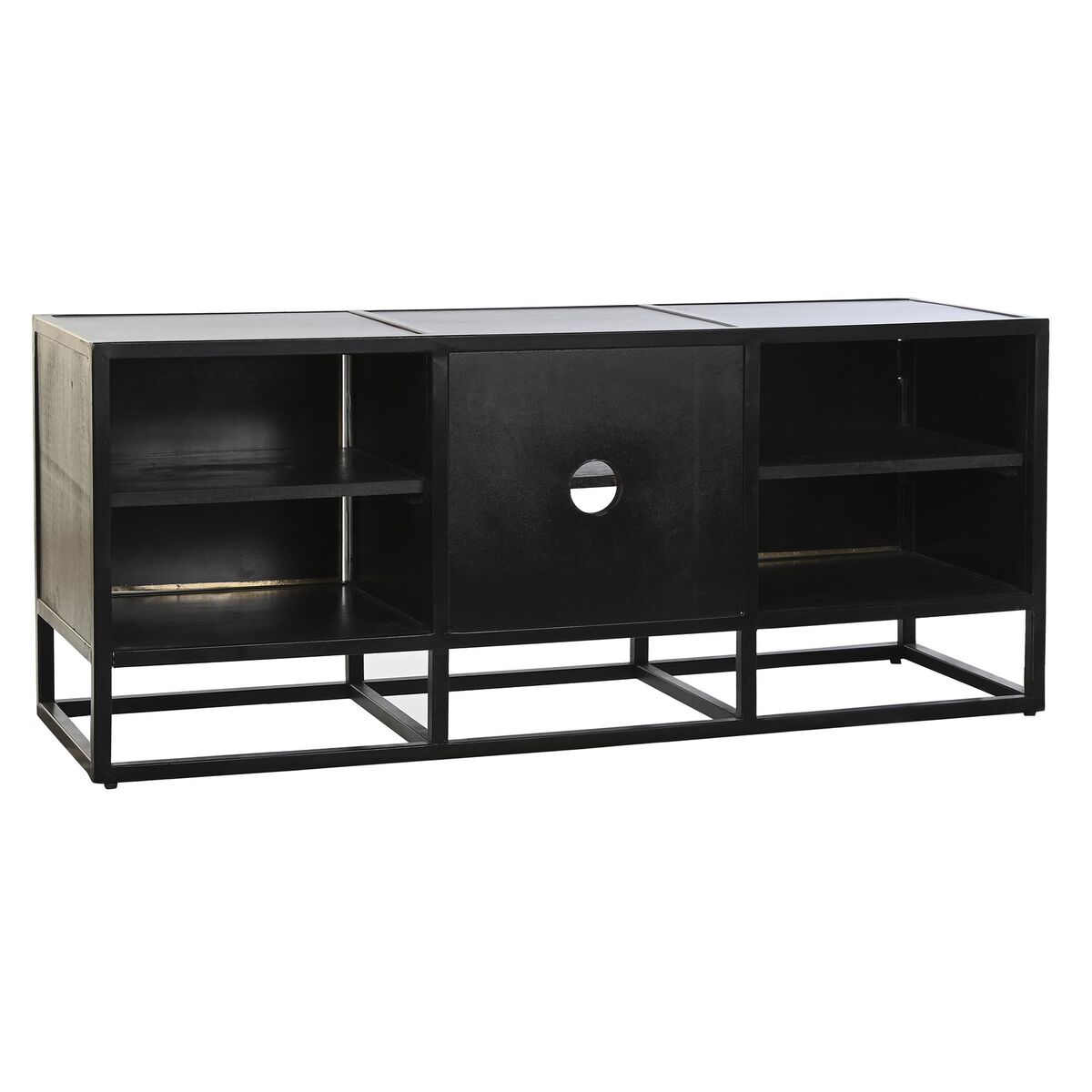 TV-möbler DKD Home Decor Svart Metall Trä (120 x 37 x 50 cm) - 3