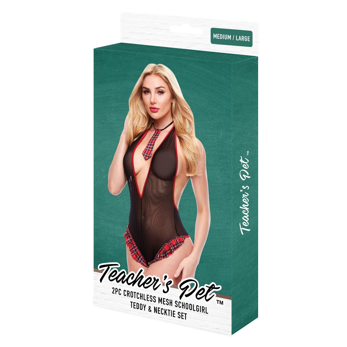 Erotiskt Kostym Teacher’s Pet School Girl Multicolour M/L - 4