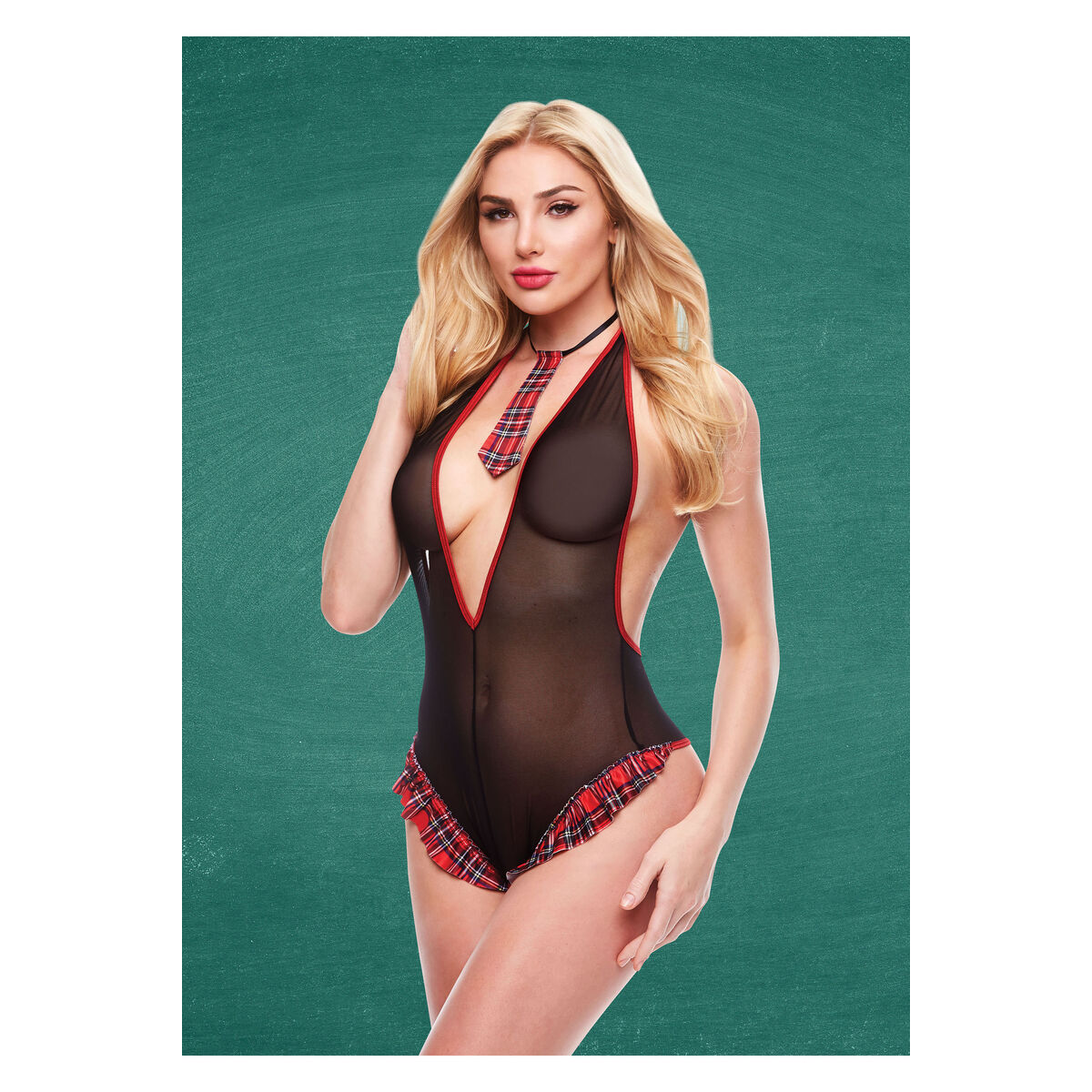 Erotiskt Kostym Teacher’s Pet School Girl Multicolour M/L - 2