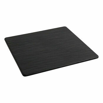 Platt skål Inde Africa Svart Melamin Fyrkantig 35 x 35 x 0,7 cm (6 antal)