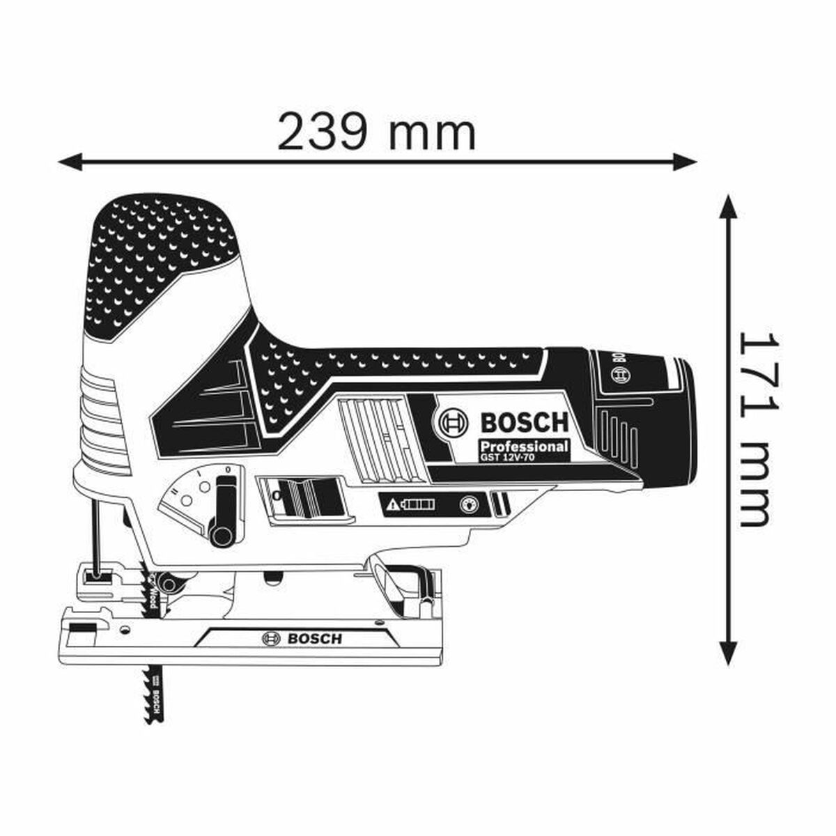 Sticksågar BOSCH GST 12V-70 Professional 12 V - 2