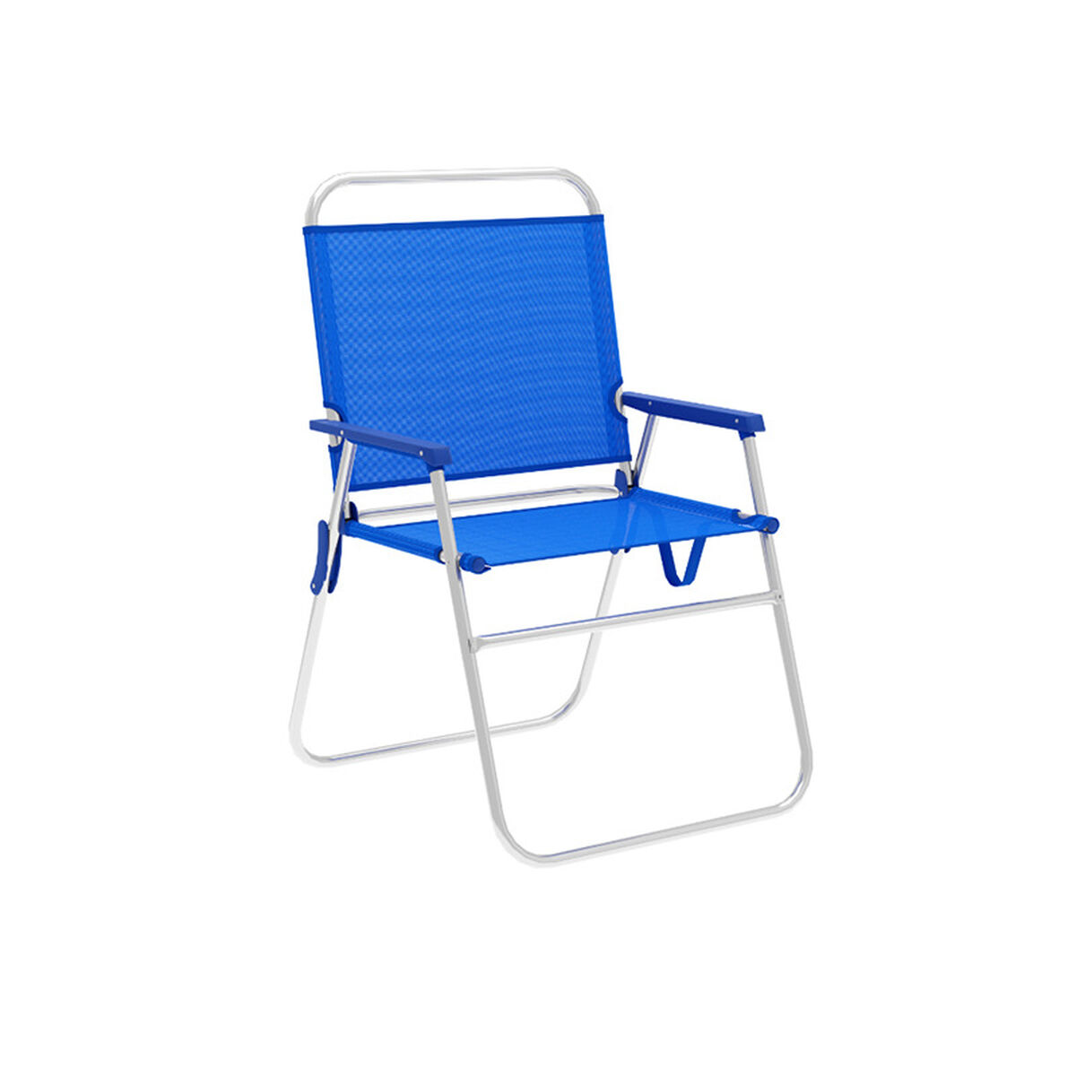 Marbueno hopfällbar stol aluminium blå Strand och pool 52X56X80 cm 10245 - 2