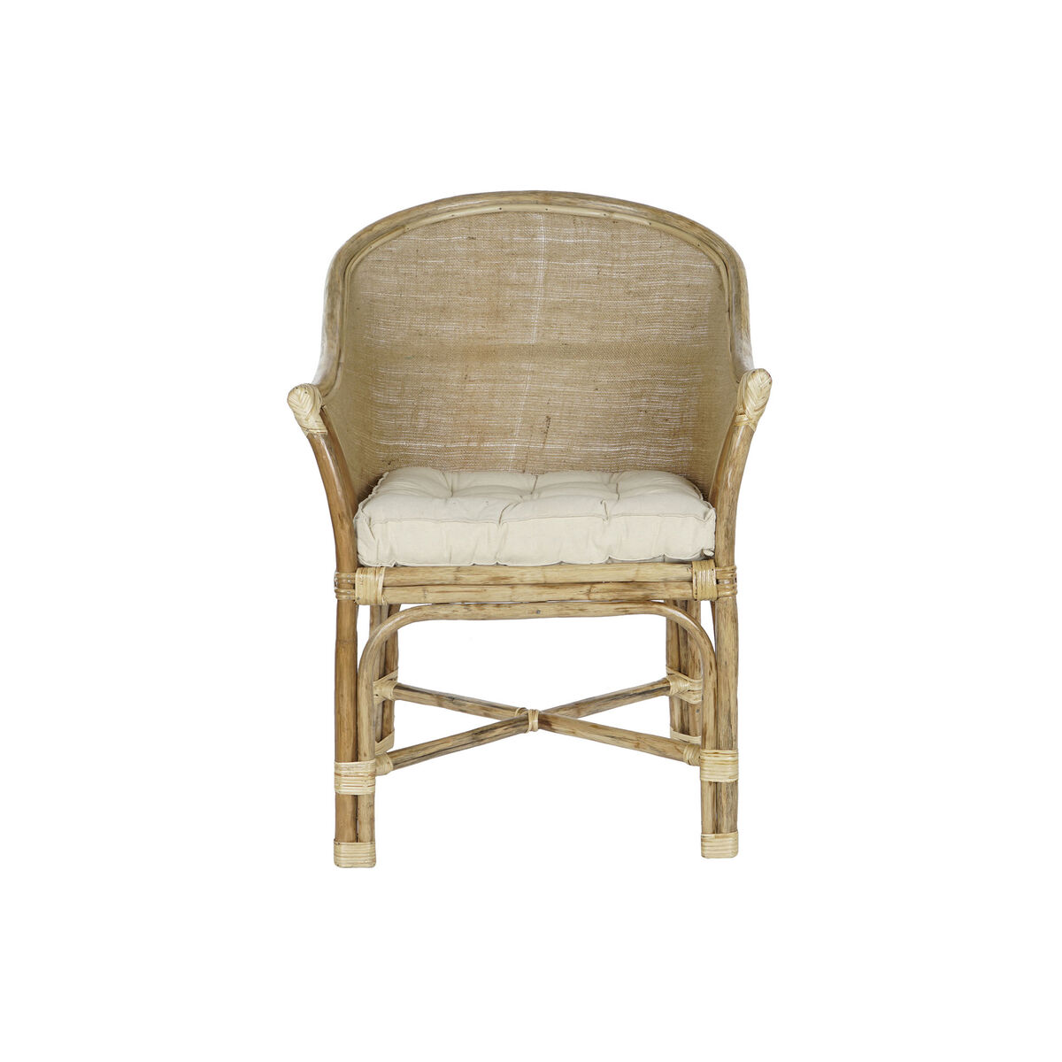 Trädgårdssoffa DKD Home Decor Vit Brun 66 x 50 x 90 cm 63 x 66 x 88 cm 65 x 63 x 90 cm - 2
