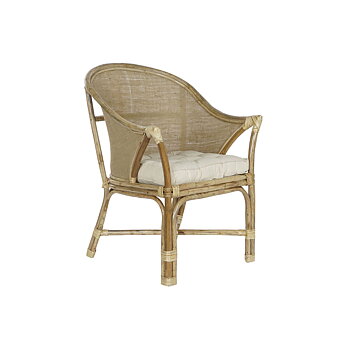 Trädgårdssoffa DKD Home Decor Vit Brun 66 x 50 x 90 cm 63 x 66 x 88 cm 65 x 63 x 90 cm