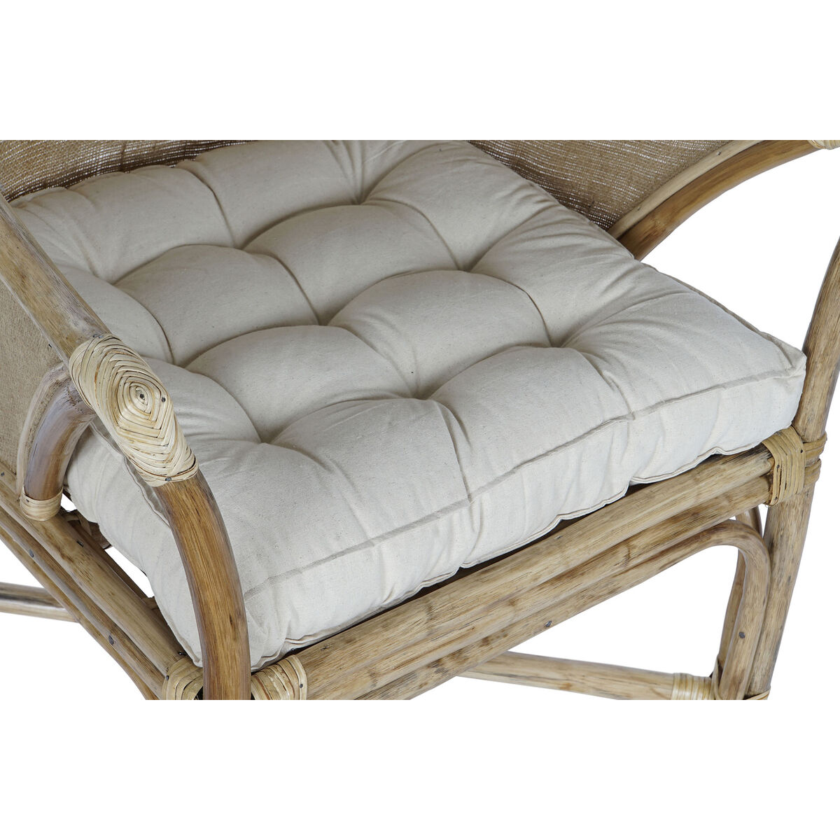Trädgårdssoffa DKD Home Decor Vit Brun 66 x 50 x 90 cm 63 x 66 x 88 cm 65 x 63 x 90 cm - 7