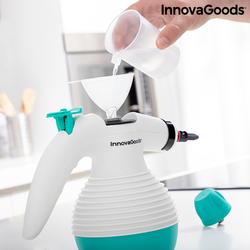 Multifunktionell 9-i-1 handhållen steamer med tillbehör InnovaGoods Steany 0,35 L 3 Bar 1000W Elektrisk 1000 W (Renoverade B) - 7