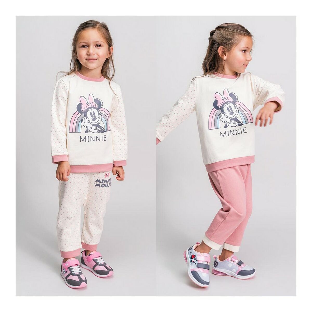 Träningsoverall, Barn Minnie Mouse Grå - 17