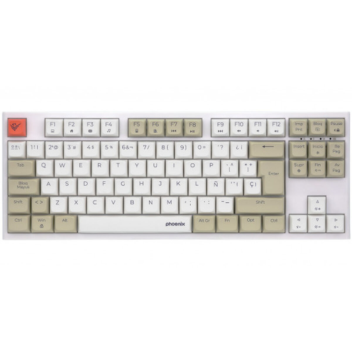 Tangentbord Phoenix ROYAL TKL Qwerty Spanska