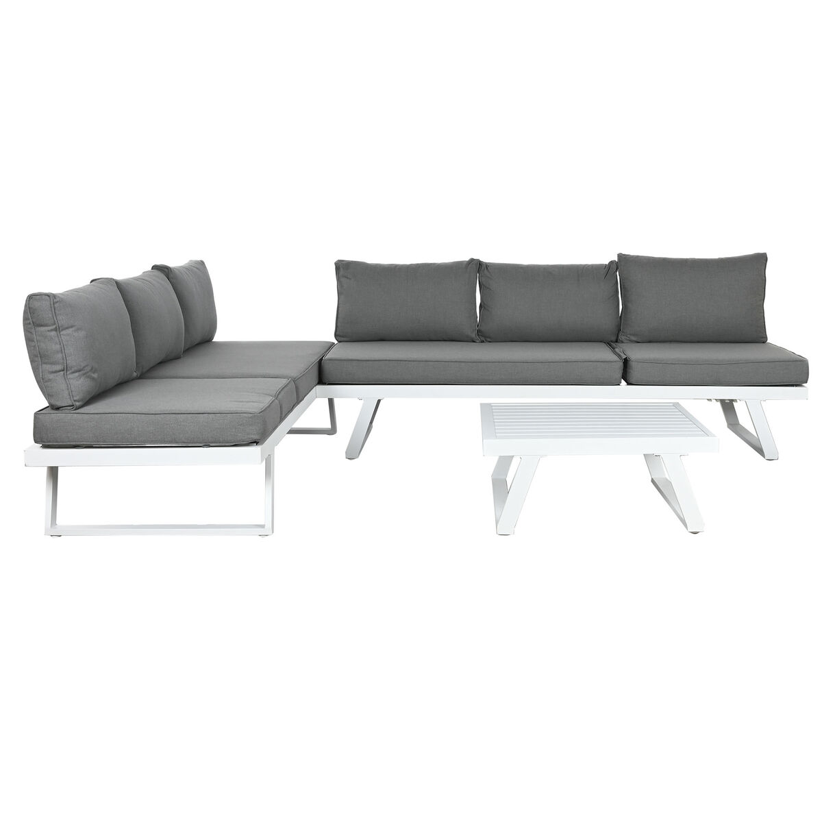 Trädgårdsmöbler Home ESPRIT Grå 130 x 68 x 65 cm 190 x 70 x 65 cm 198 x 68 x 65 cm - 4