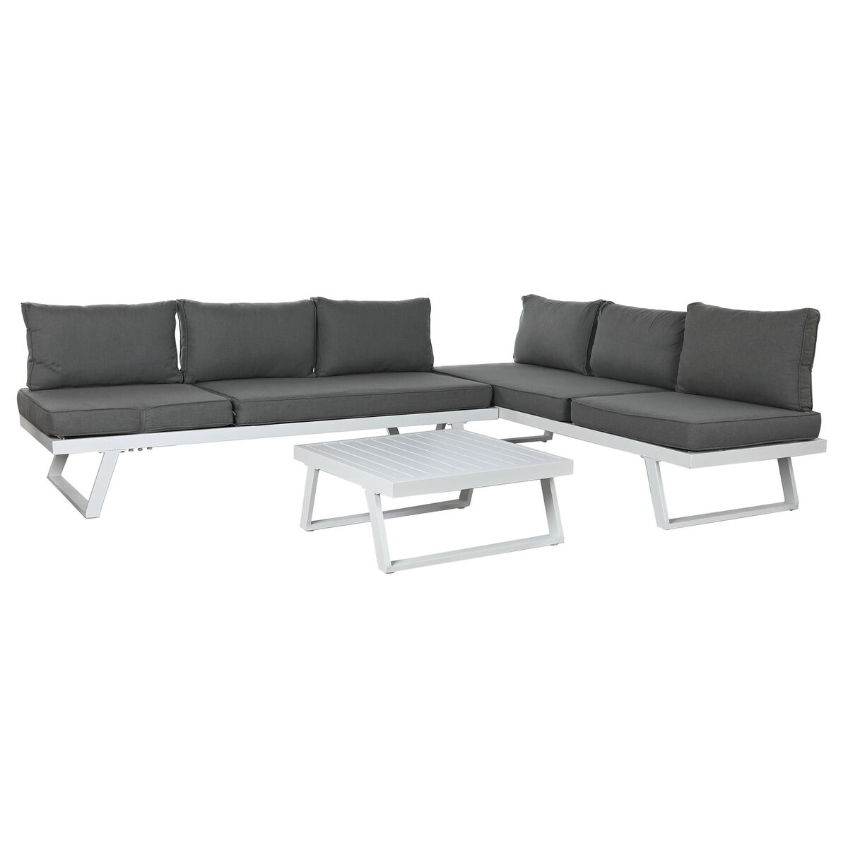 Trädgårdsmöbler Home ESPRIT Grå 130 x 68 x 65 cm 190 x 70 x 65 cm 198 x 68 x 65 cm