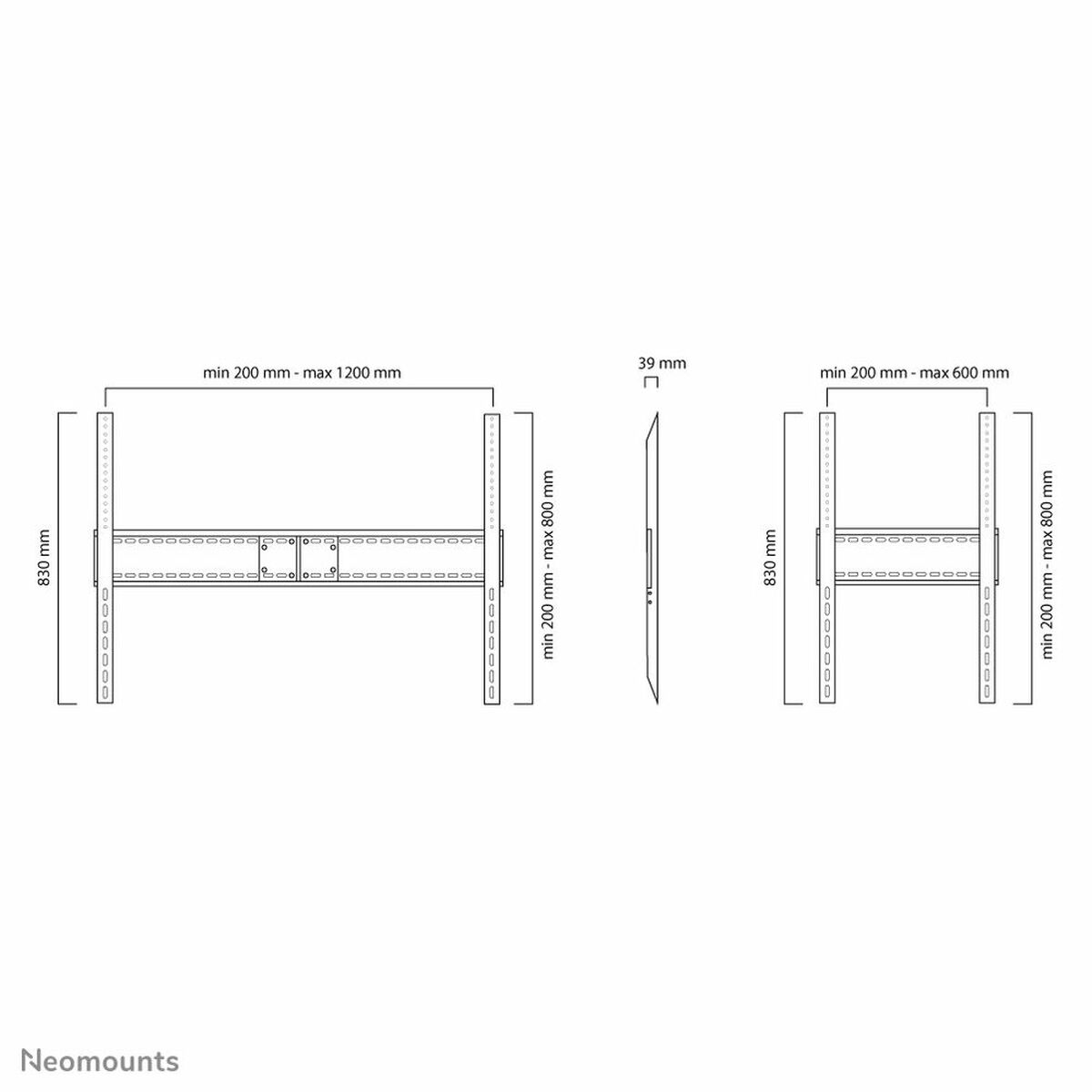 TV-fäste Neomounts LFD-W1500            60-100" 150 kg - 2