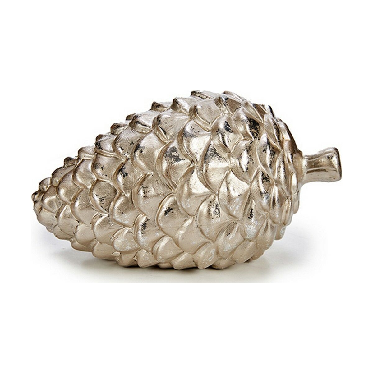 Prydnadsfigur Krist+ Gyllene Silvrig Silver Ananas 9 x 10 x 16 cm