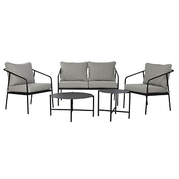 Set med bord, bänk och 2 stolar Home ESPRIT Stål 121 x 70 x 75 cm