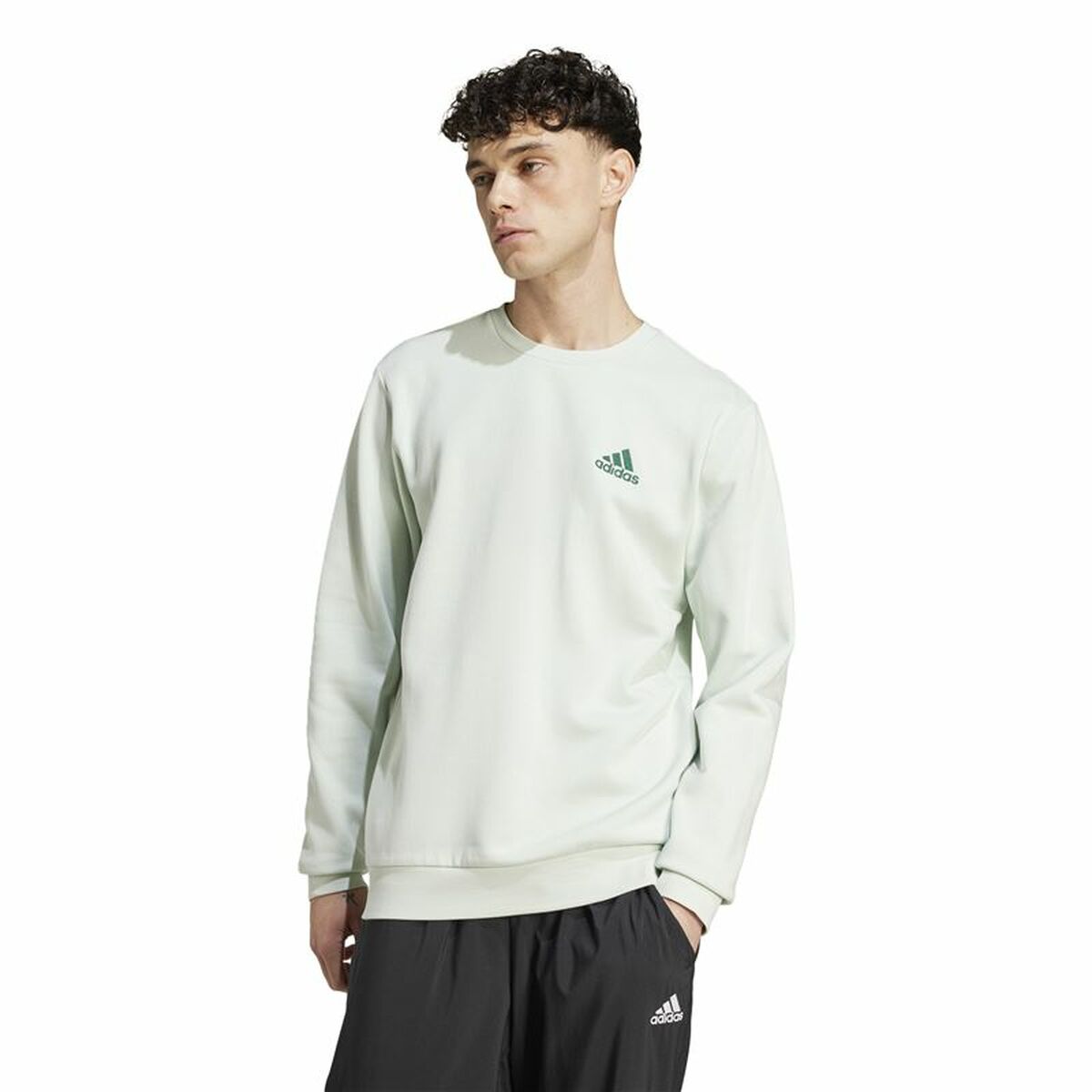 Tröja utan huva Adidas Essentials Grön XXL - 2