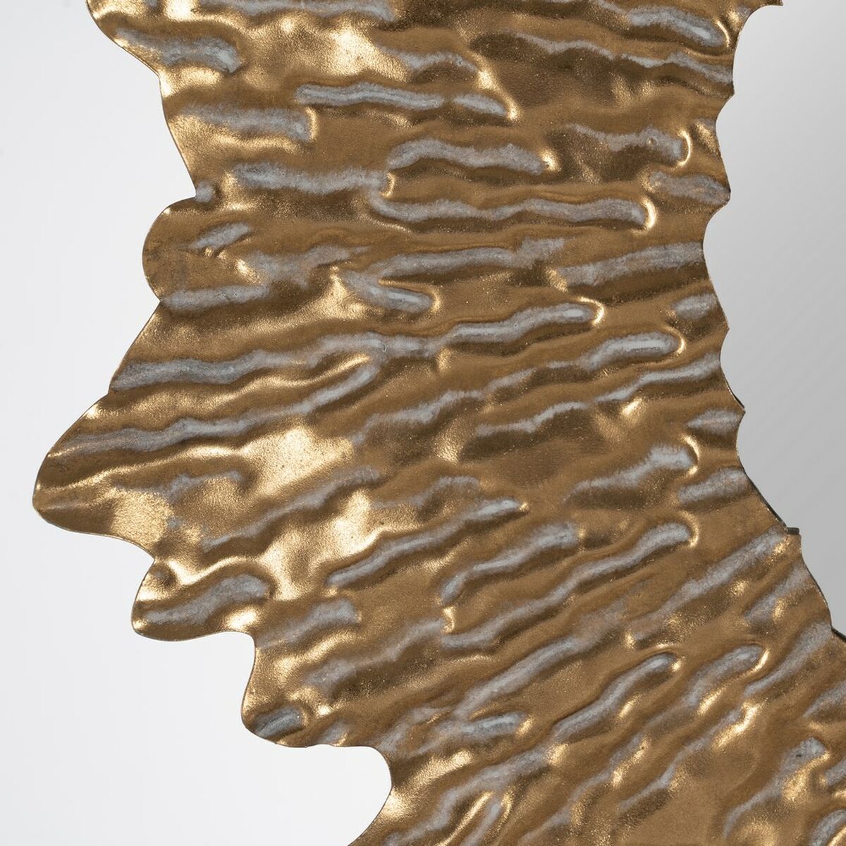 Väggspegel Gyllene Glas Järn 75 x 5 x 75 cm - 4