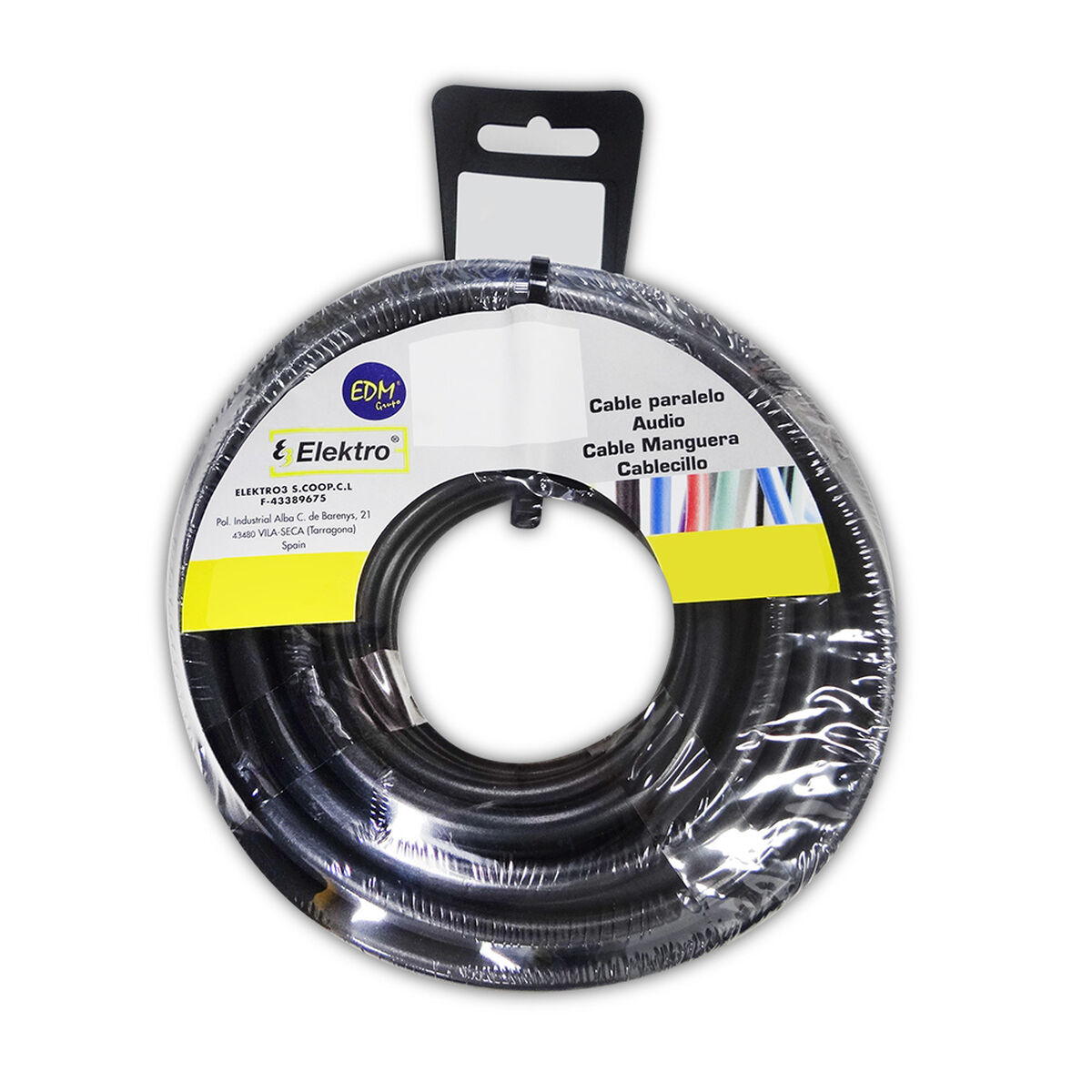 Parallel interfacekabel EDM 28371 28371 Svart 15 m 4 x 2,5 mm