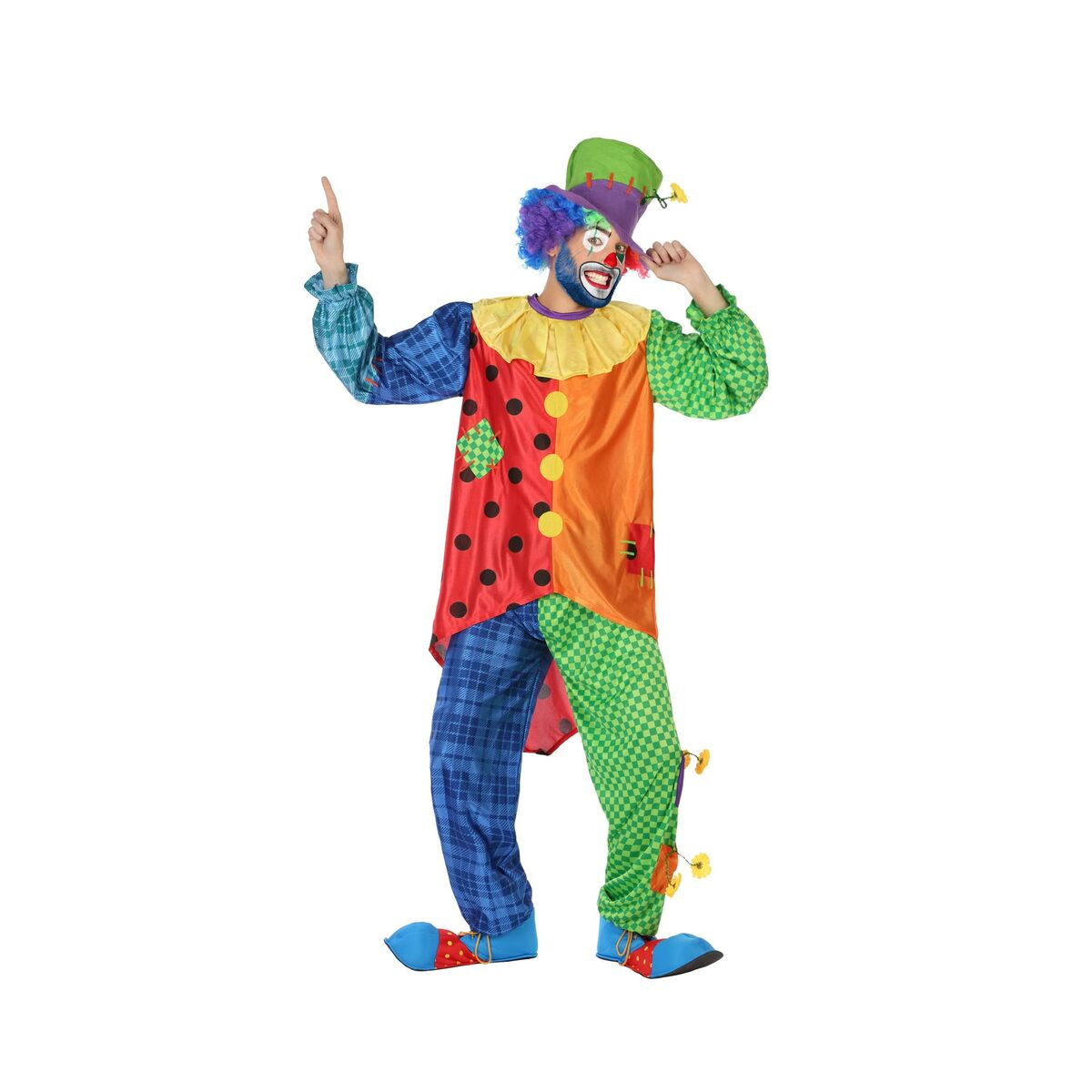 Maskeraddräkt vuxna Th3 Party 9449 Multicolour Cirkus (3 Delar) - 7