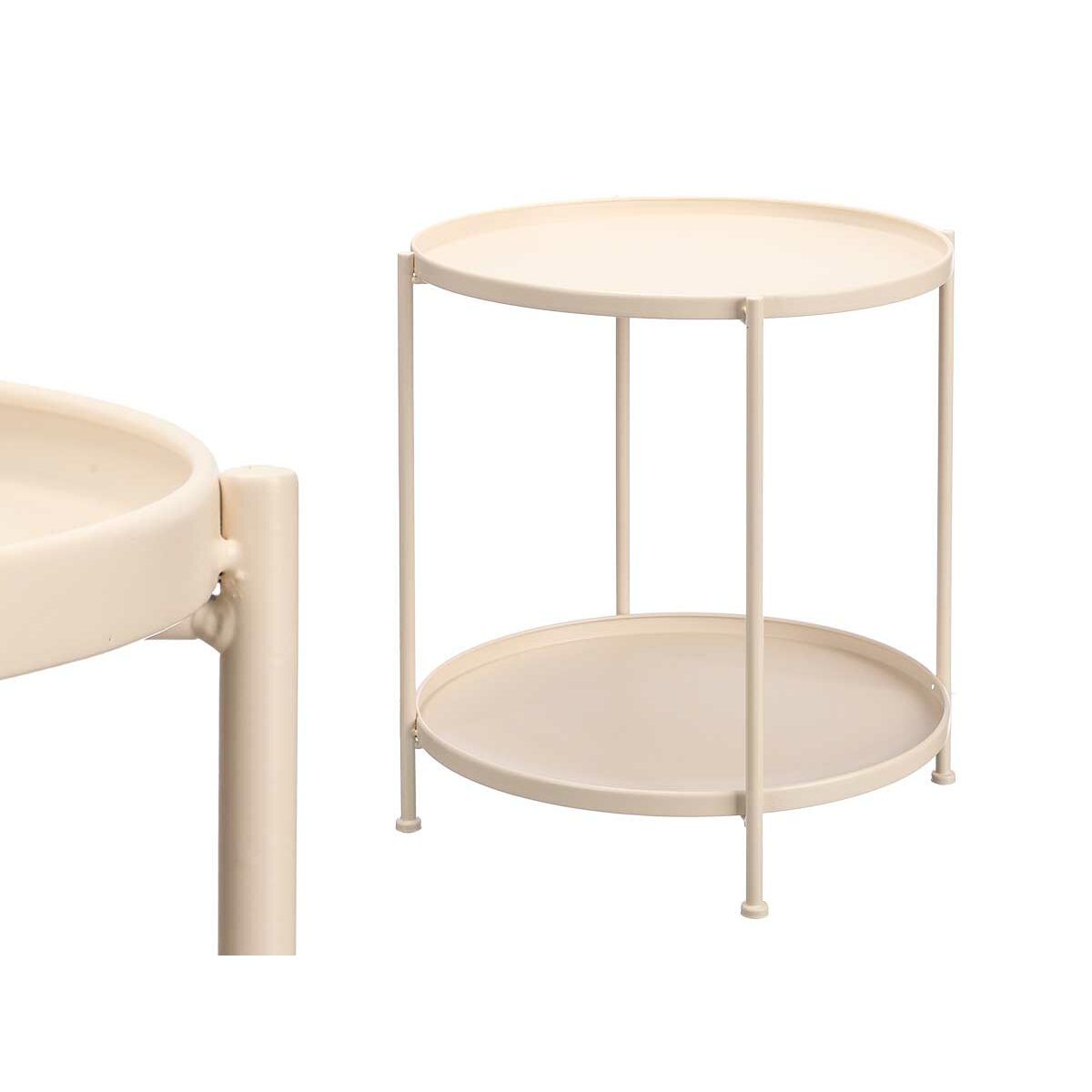 Sidobord Gift Decor Beige 47,5 x 47,5 x 53 cm - 2
