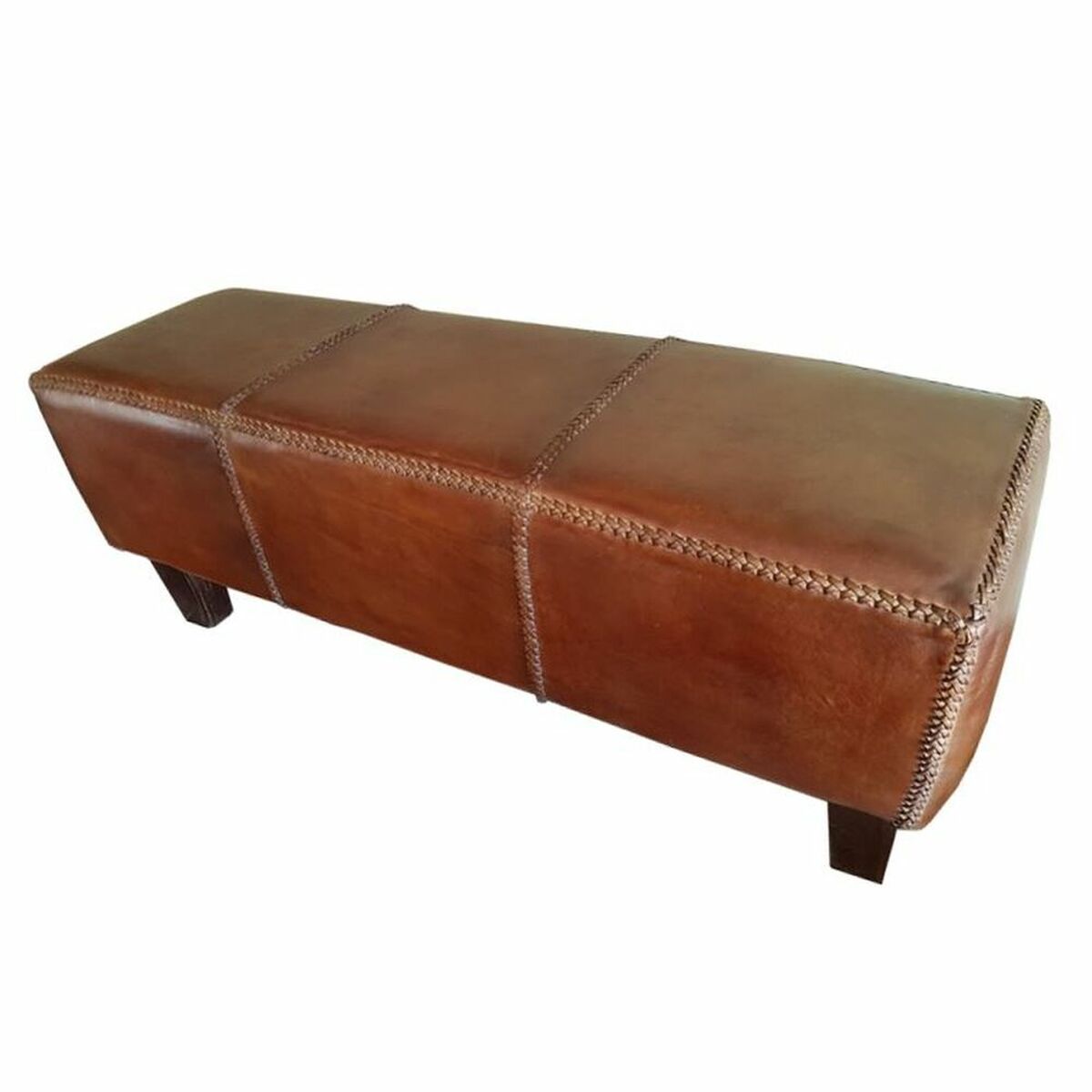 Sittpall DKD Home Decor   Brun Aluminium Teak 120 x 46 x 41 cm 120 x 41 x 46 cm - 2