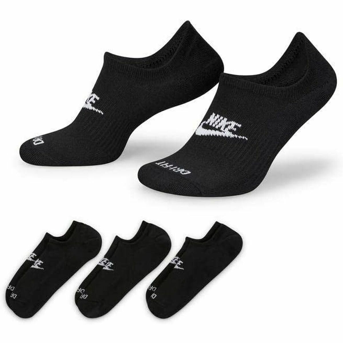 Strumpor Nike Everyday Plus Cushioned  Svart - 12