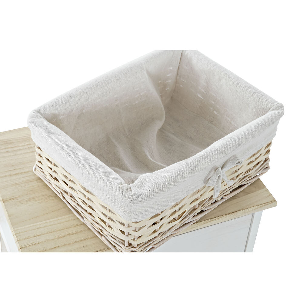 Byrå DKD Home Decor Vit Naturell vide Paulowniaträ 40 x 29 x 42,5 cm - 3
