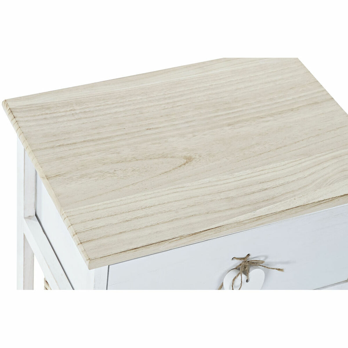 Byrå DKD Home Decor Vit Naturell vide Paulowniaträ 40 x 29 x 42,5 cm - 15