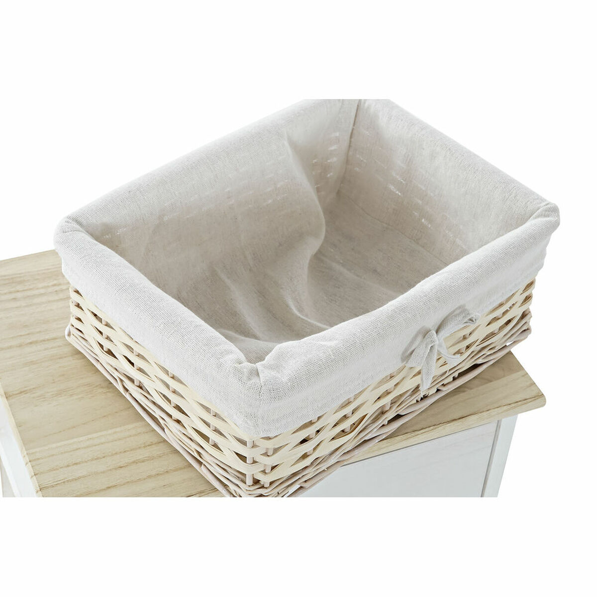 Byrå DKD Home Decor Vit Naturell vide Paulowniaträ 40 x 29 x 42,5 cm - 14