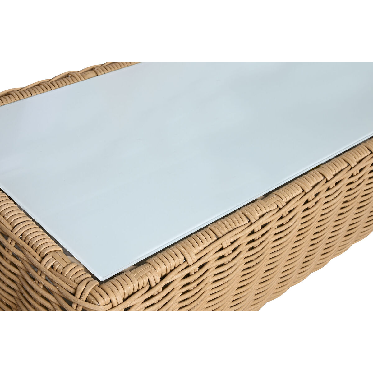 Trädgårdsmöbler Home ESPRIT Vit Brun Beige Ljusbrun 248 x 85 x 80 cm 222 x 85 x 80 cm (4 Delar) - 9