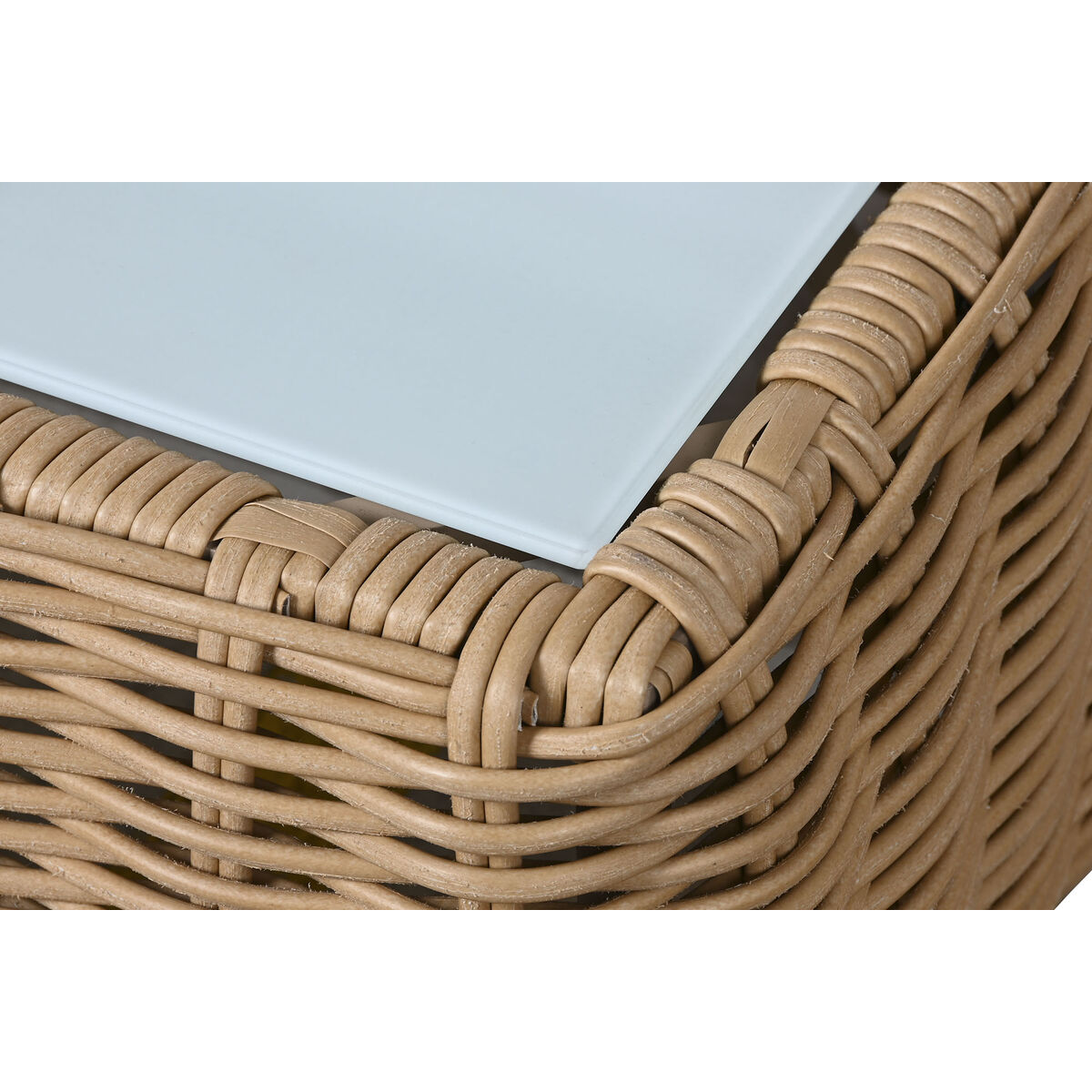 Trädgårdsmöbler Home ESPRIT Vit Brun Beige Ljusbrun 248 x 85 x 80 cm 222 x 85 x 80 cm (4 Delar) - 10