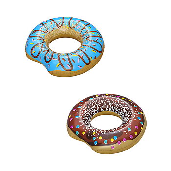 Bestway Flytande uppblåsbar Donut färg blandat D107 cm +12 år Strand och Pool 36118
